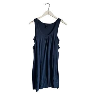 Marc by Marc Jacobs VTG Y2K Navy Blue Bubble Hem Mini Dress Pima Cotton S
